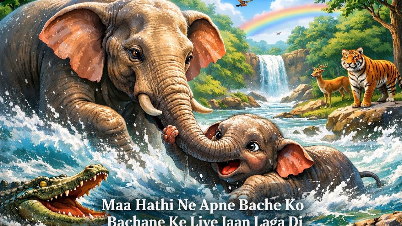 Maa Hathi Ne Apne Bache Ko Bachane Ke Liye Jaan Laga Di  – दिल छू लेने वाली कहानी