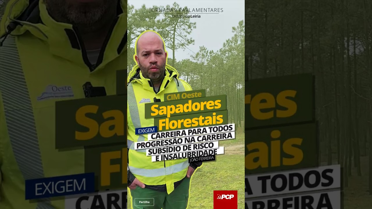 🌲👨‍🚒Os sapadores florestais da CIM Oeste exigem melhores condições de trabalho.