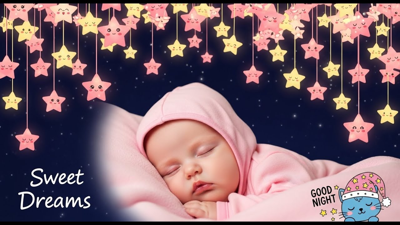 Sleep Music for Babies 🍼 Mozart & Brahms Lullaby 🌛 Calm Deep Night & Overcome Insomnia