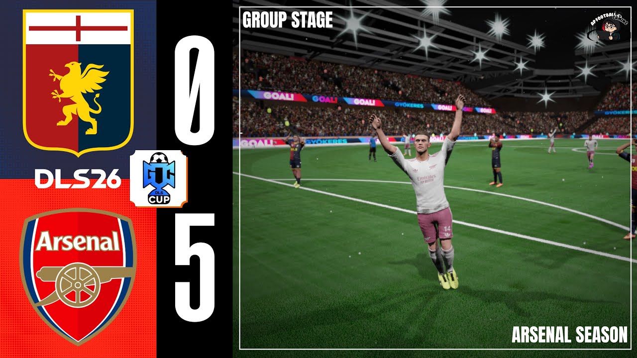 DLS26 | Group Stage : Genoa vs Arsenal | Global  Challenge Cup
