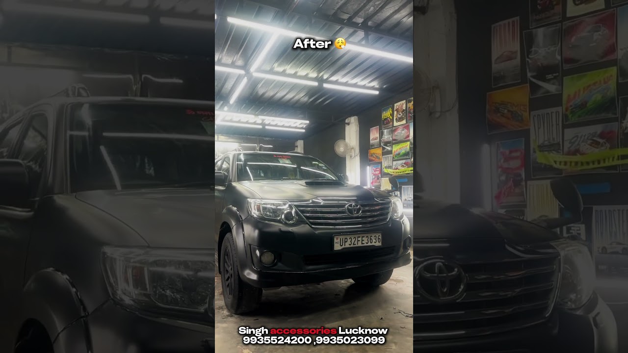 Toyota Fortuner Matte Wrap | Premium Car Modification in Lucknow | Singh Accessories Lucknow