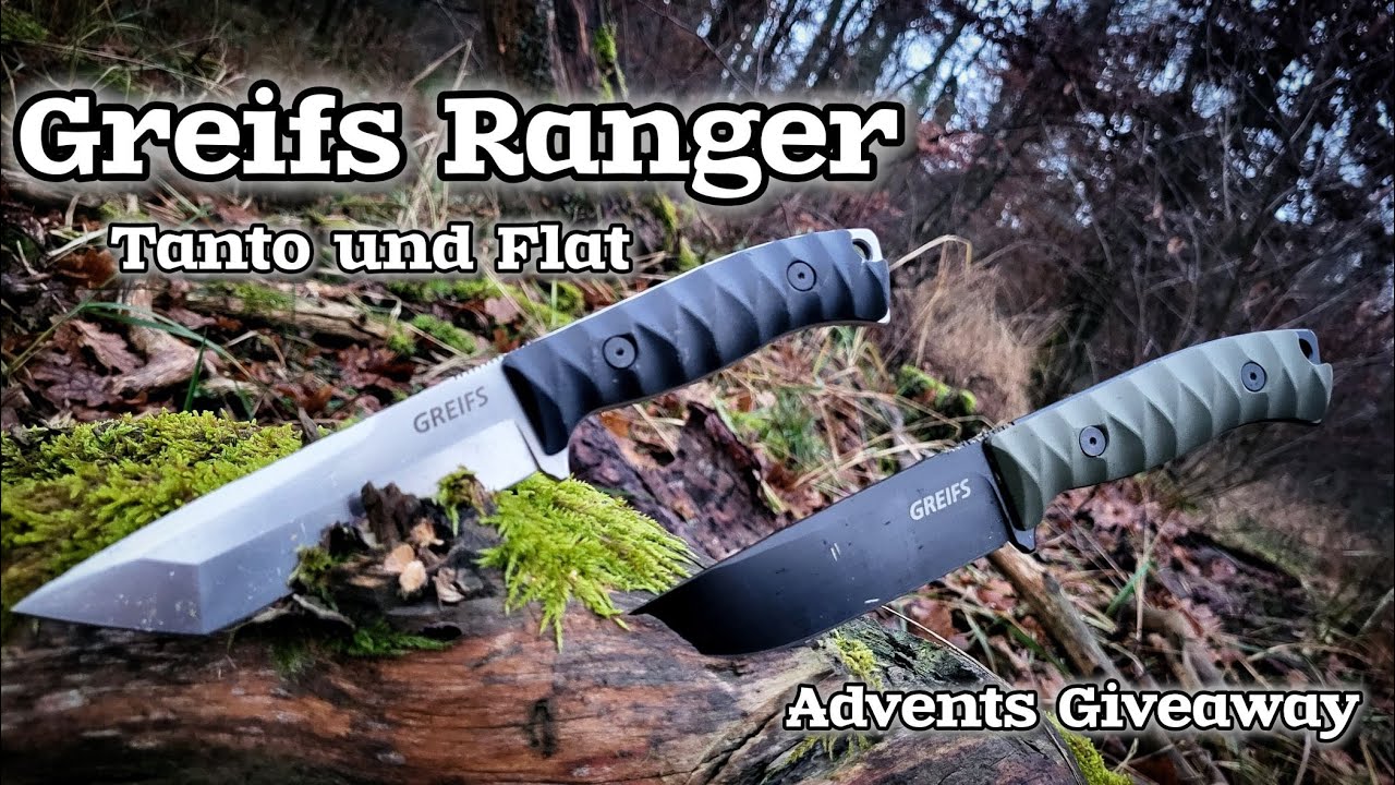 Greifs Ranger Flat und Tanto Bushcraft Messer  im Advents Giveaway