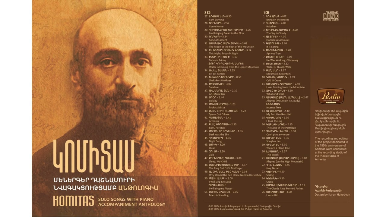 KOMITAS - TSITSERNAK (Swallow) - Lusine Azaryan, Armen Aghajanyan