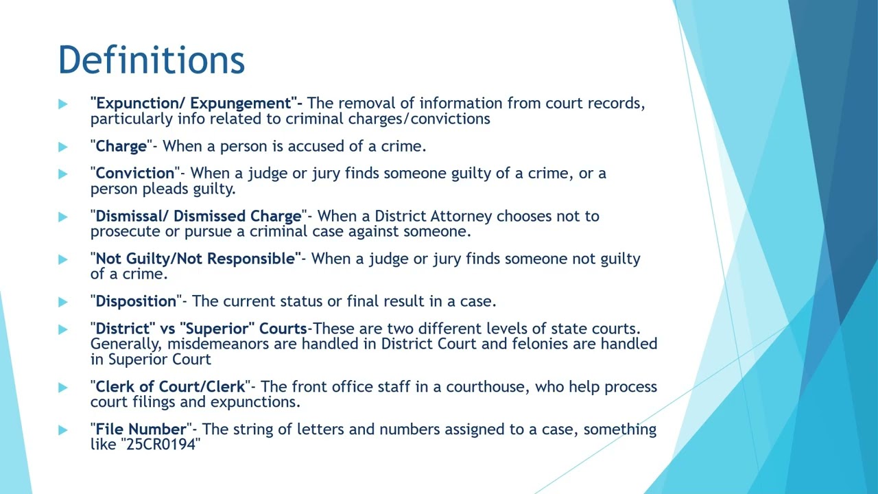 Step by Step Instructions for Dismissal Petitions, Part 1