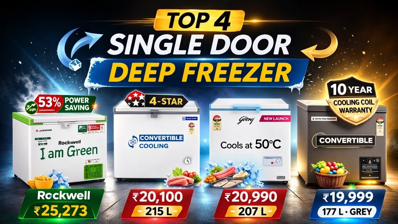 Top 4 Deep Freezer Single Door in India🔥