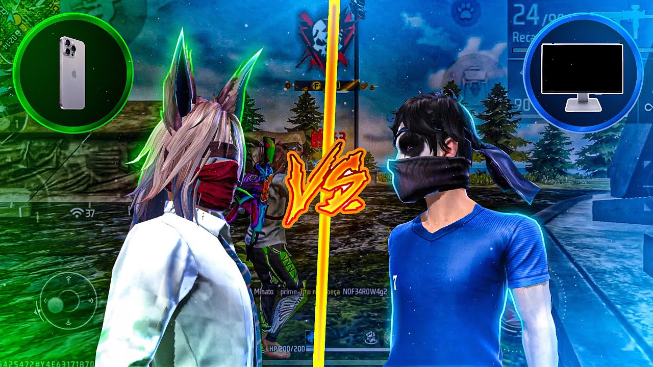 IPHONE 15 PRO MAX VS EMULADOR, QUEM GANHA ESSE X1 NO FREE FIRE?