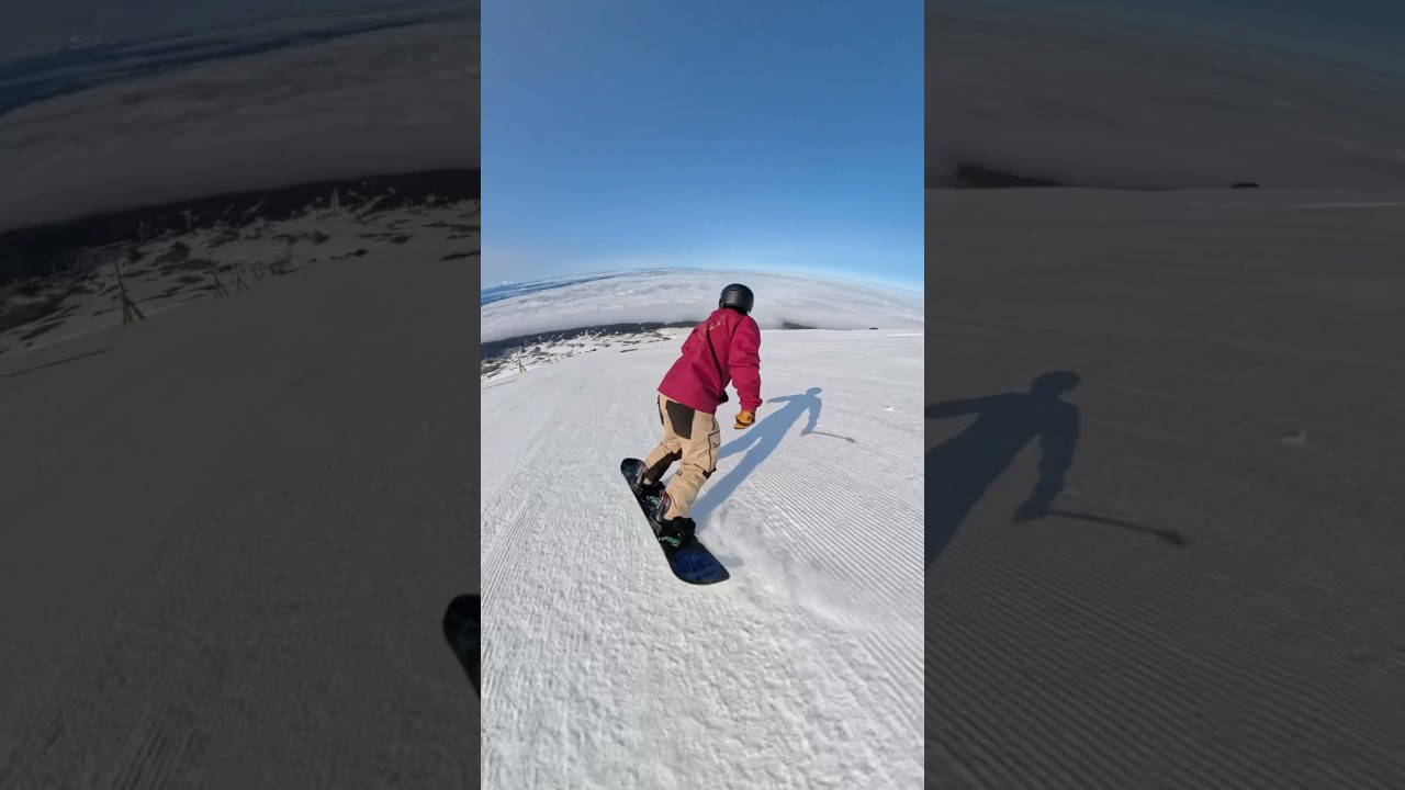 Snowboarding Above the Clouds