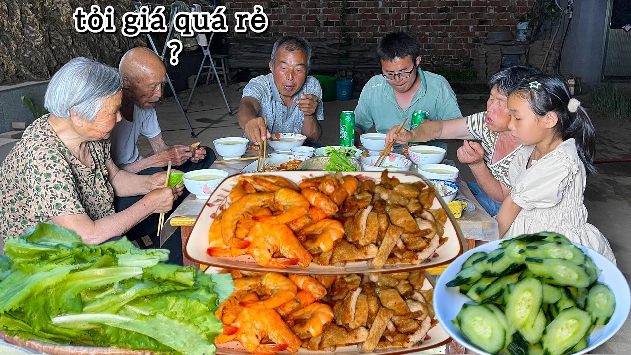 #643 Ngày Kết Thúc Vụ Mùa Thao Thu Hoạch Xà Lách Sau Hơn 1 Tháng Trồng Làm Bữa Cơm Tối Cùng Ông Bà🇨🇳