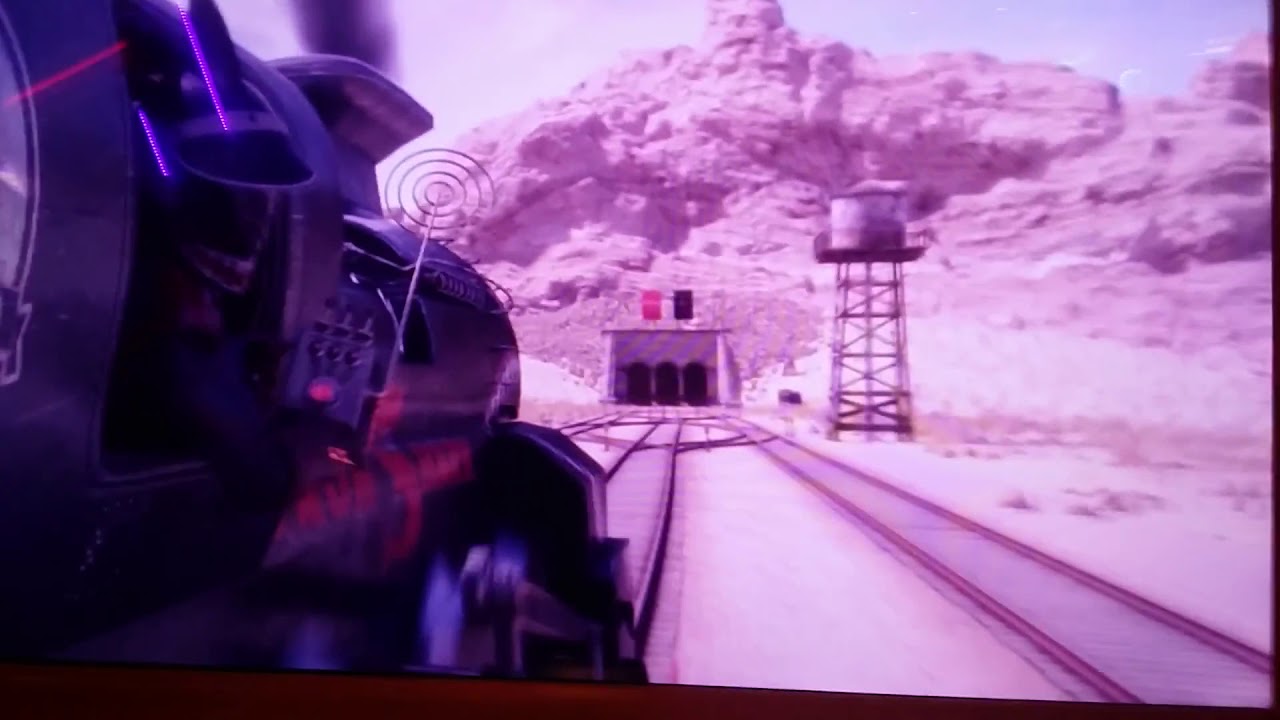 Motion Coaster Train Race at Dave and Busters