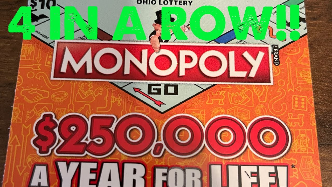 🚂4 IN A ROW!!🚂 PROFIT!!🚂 MONOPOLY!!🚂 $250,000 A YEAR FOR LIFE!!🚂 OHIO LOTTERY TICKETS!!🚂