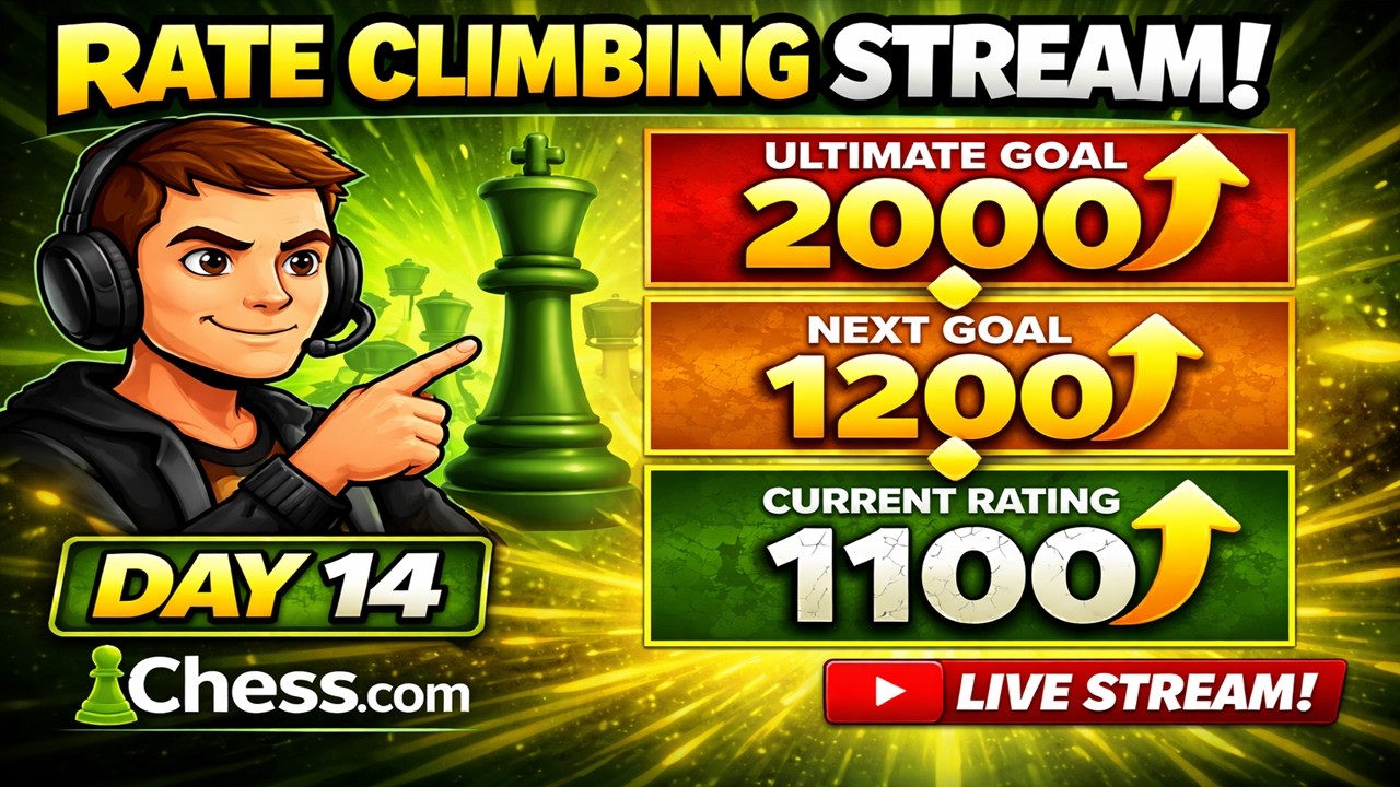 Day 14 of Road to 2000 🚀 | Can We Reach 1200 Today? | Chess.com Live