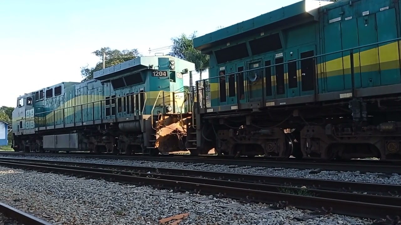 LOCOMOTIVAS DASH9 BARULHO DO MOTOR E COMPRESSOR – DR LUND - PEDRO LEOPOLDO - MG – ANO MAR-2022