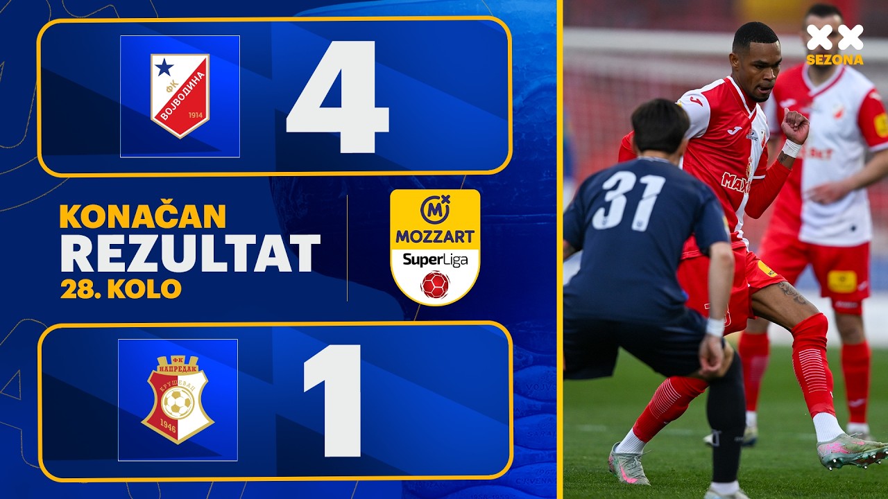 MBSLS 2025/26 - 28.Kolo: VOJVODINA &ndash; NAPREDAK 4:1 (2:0)