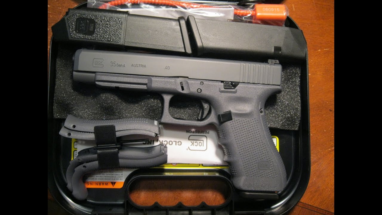 Пистолет Glock 35 стрельба, калибр 10 мм