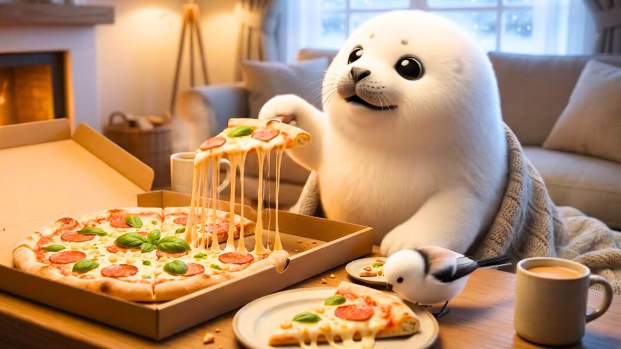 【ASMR】冬のチートデイ！デリバリーピザで幸せ｜Winter Cheat Day: Delivery Pizza