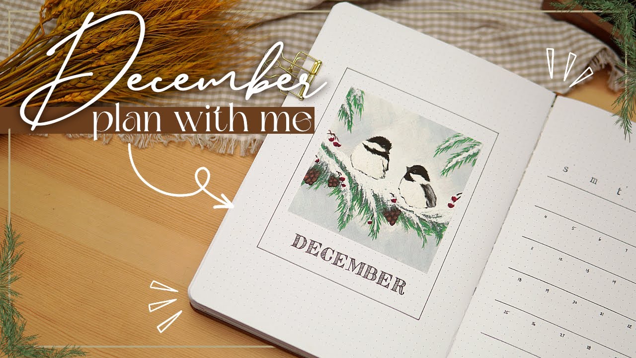 December Bullet Journal Plan With Me ❄ Winter Birds & A New Weekly Spread! ❄