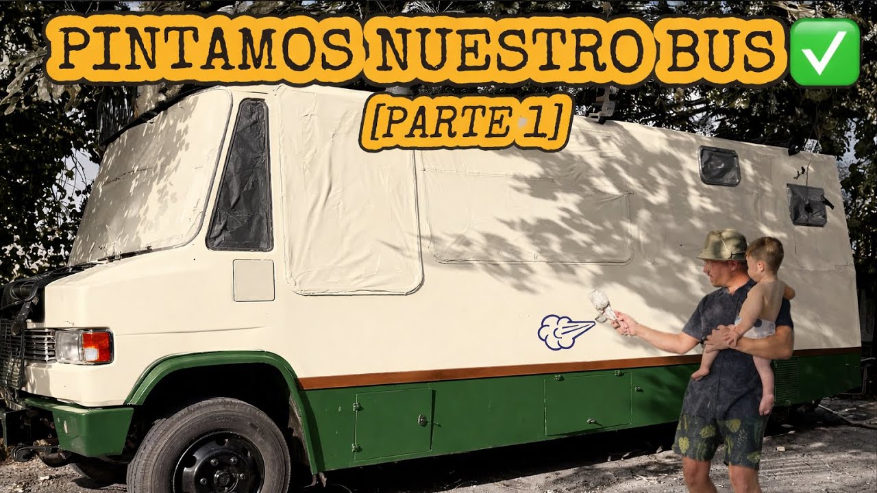 [PARTE 1] PINTANDO EL COLECTIVO 814 #motorhome #camperizar #viajeros #vanlife #viral #argentina #bus