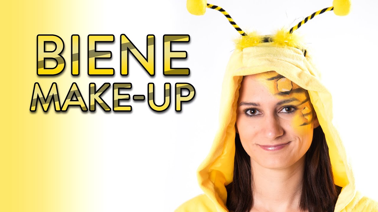 BIENE schminken - Make Up Tutorial - Fasching, Karneval, Halloween