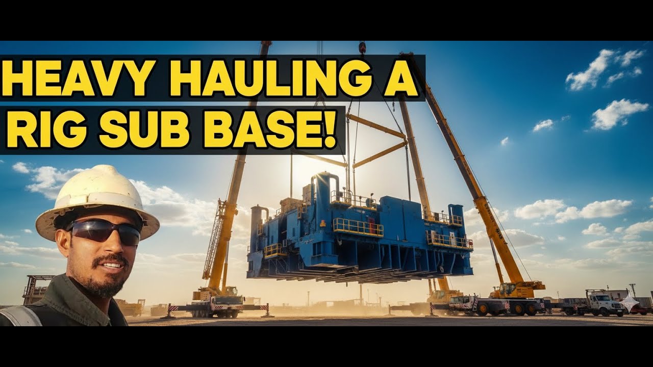 HEAVY HAULING a Sub Base! 🤯 Three Cranes Move this GIANT RIG!