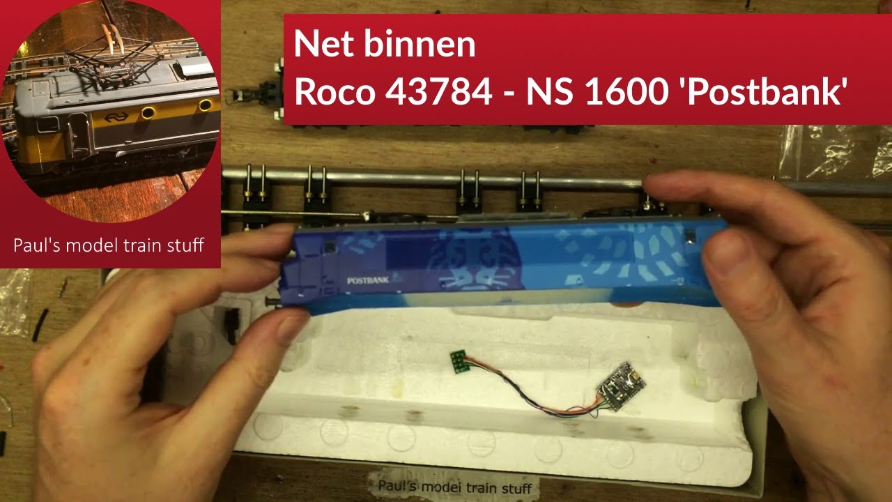 Net binnen: Roco 43784 - NS 1600 'Postbank'