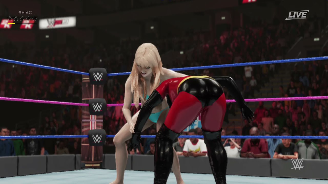 WWE 2K19 Marie Rose (Bikini) VS Violet Parr
