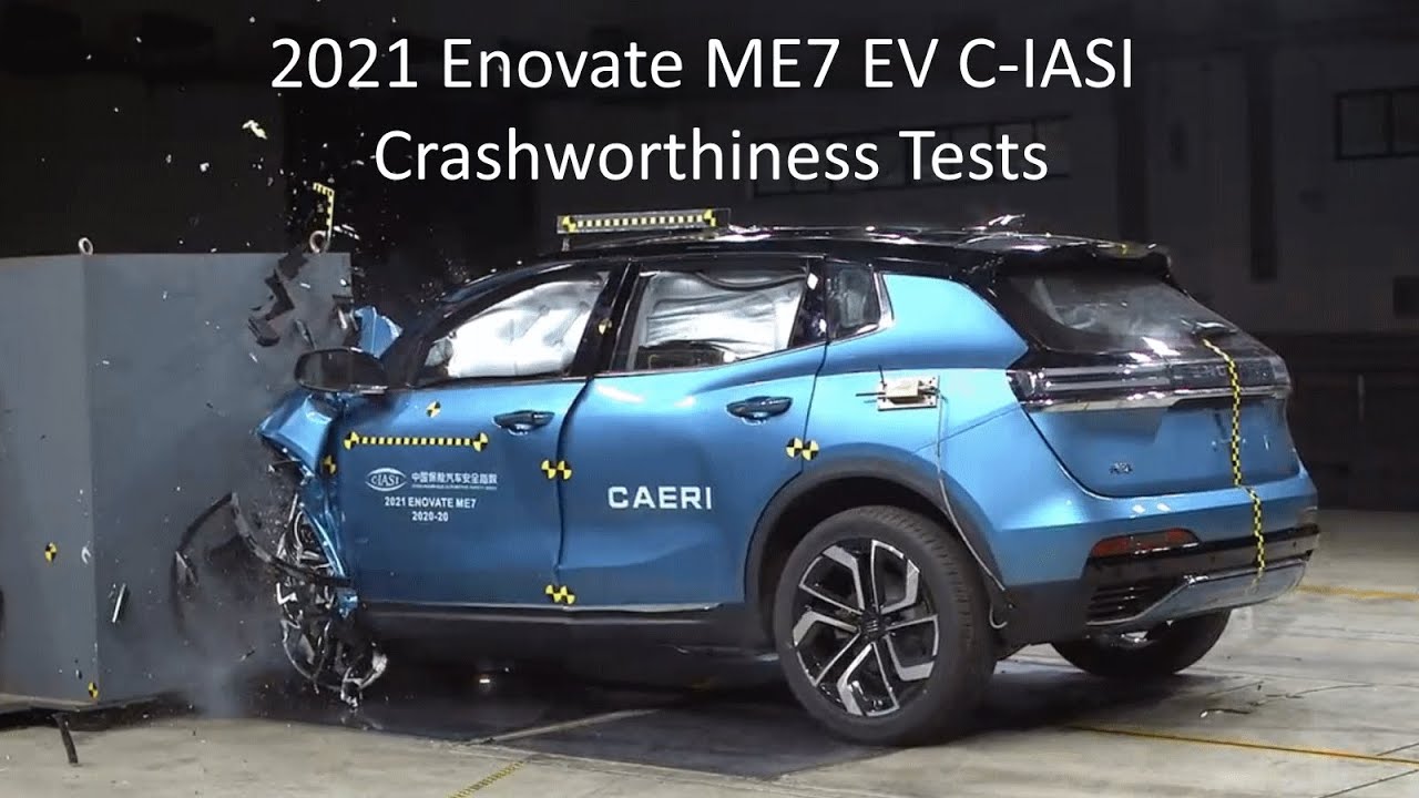 2019-2021 Enovate ME7 EV C-IASI Crashworthiness Tests (Small Overlap Crash Test + More)