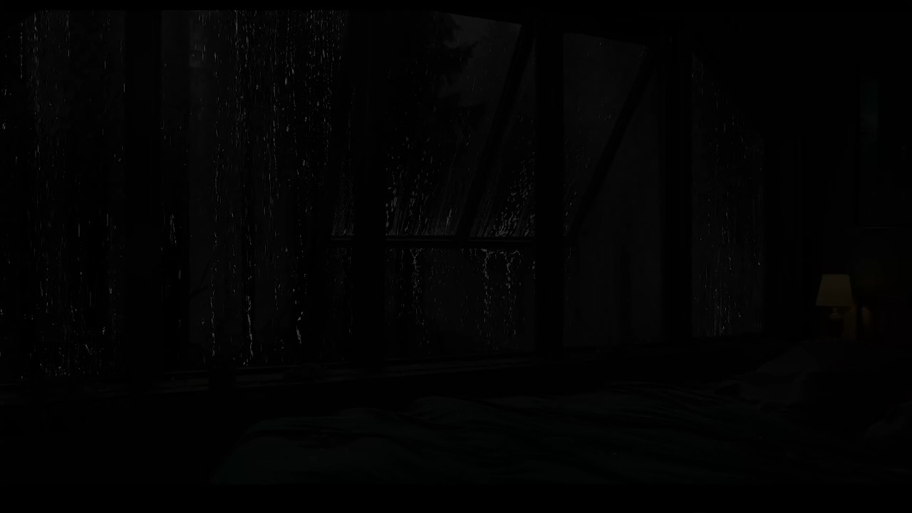 창밖으로 떨어지는 빗소리를 들으며 숲 속에서 편안하게 잠들어 보세요 🌧️