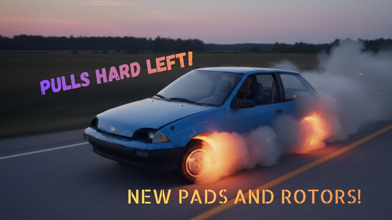 УСТАНОВКА НОВЫХ КОЛОДОК И РОТОРОВ НА GEO METRO!