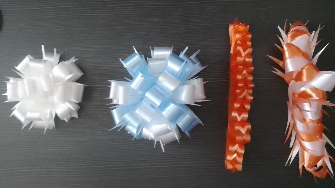 easy way to make bow for beginners / DIY / Ribbon flower for  gifts