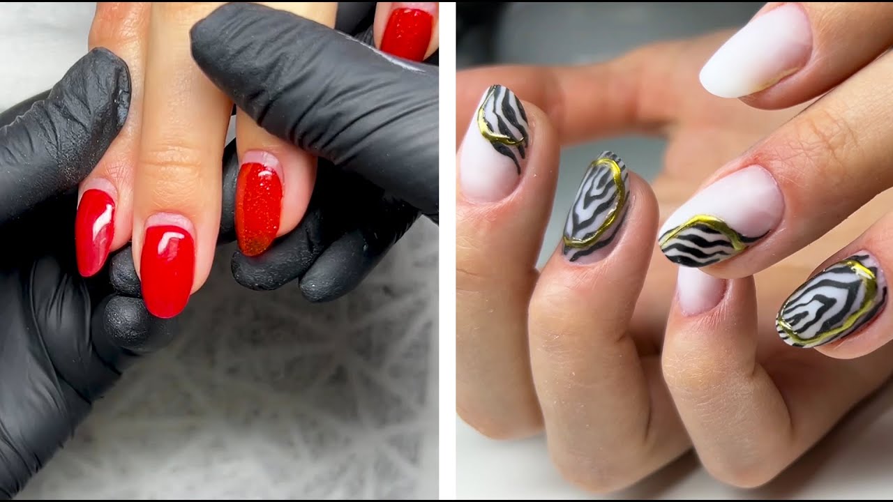 Nail correction Look how I do Manicure design How to make a beautiful nail design