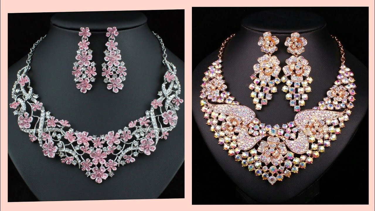Latest  super pink jewelry collection| Trending beautiful beads jewelry seats 