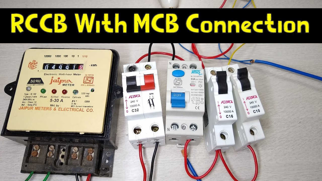 RCCB Proper connection with MCB | Let's See Inside |
