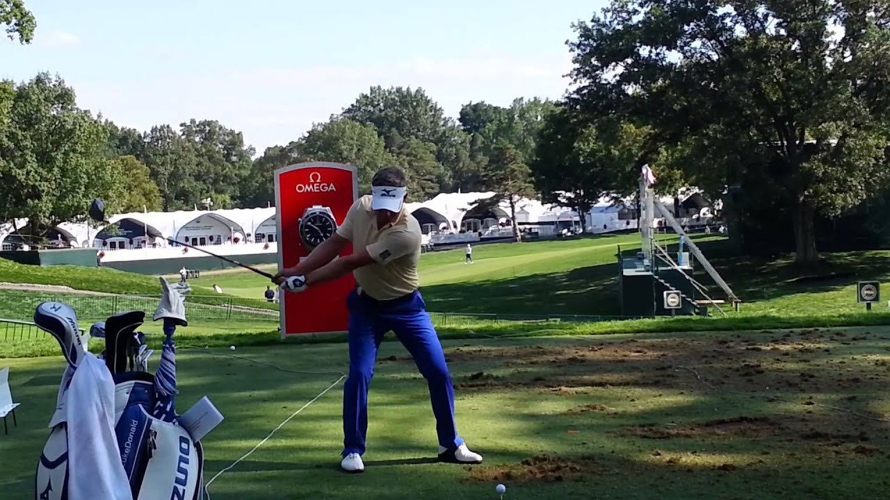 Luke Donald 2013 PGA Championship Range Driver Face On Swingvision Slow Motion