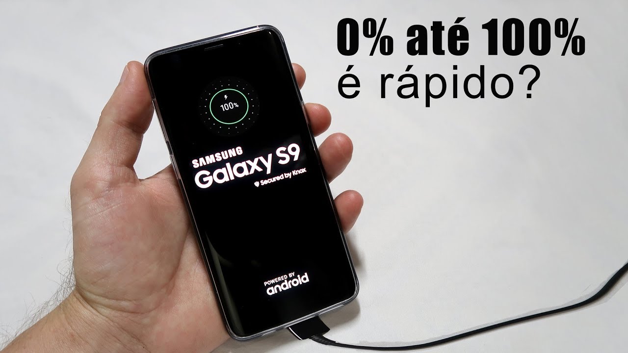 Galaxy S9 - Recarrega Bateria Rápido? Testando Fast Charger