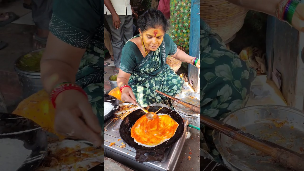 Egg Dosa🥚in Tirupati😋| egg dosa preparation in telugu🤩