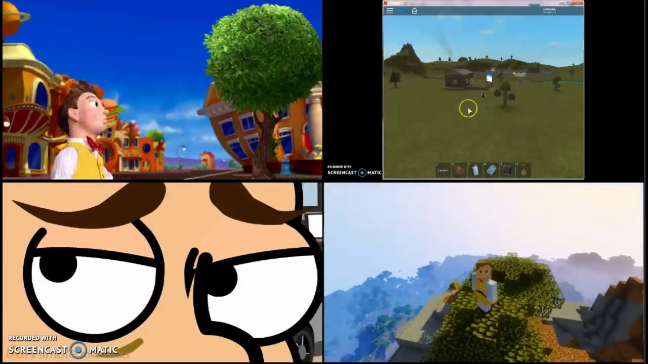 The Mine Song but in 4 styles