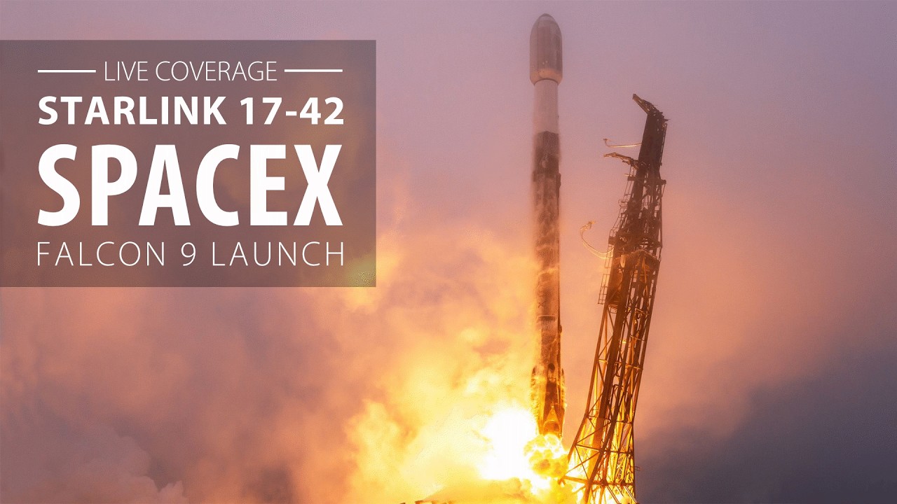 Прямая трансляция: запуск ракеты SpaceX Falcon 9 с 24 интернет-спутниками Starlink с базы Ванденб...