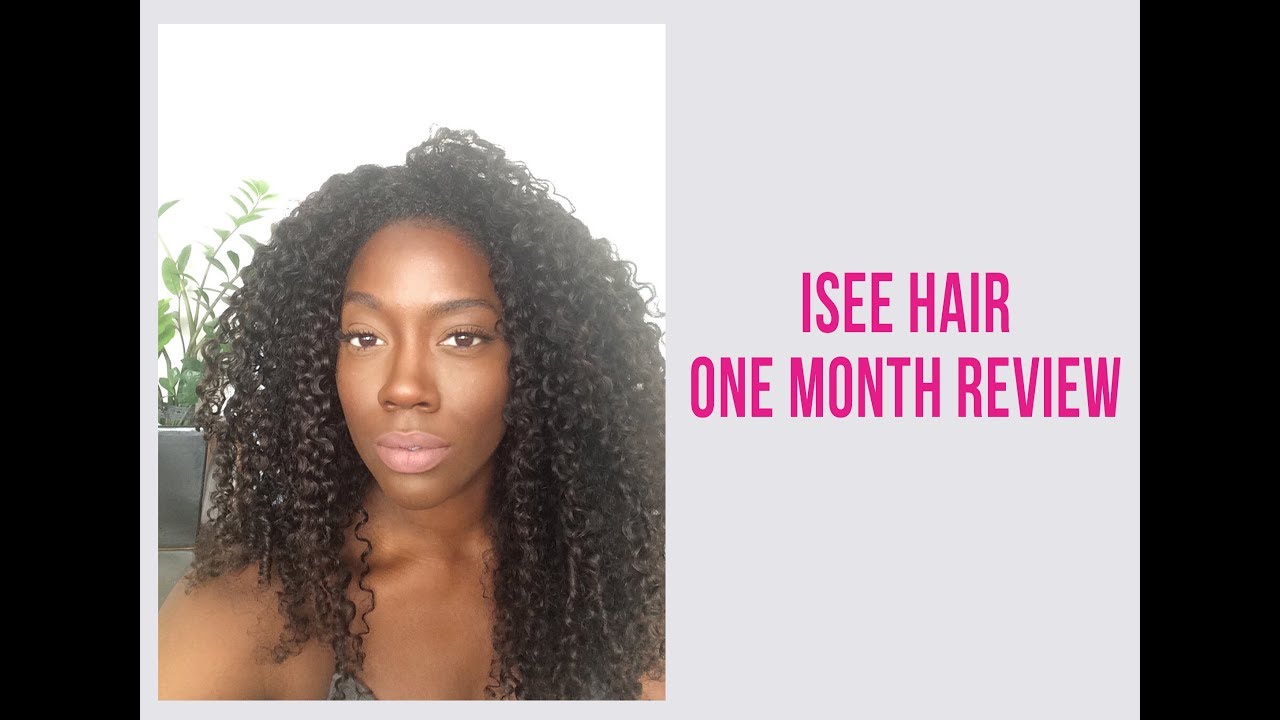 One month review Isee hair Kinky Curly 24 inch
