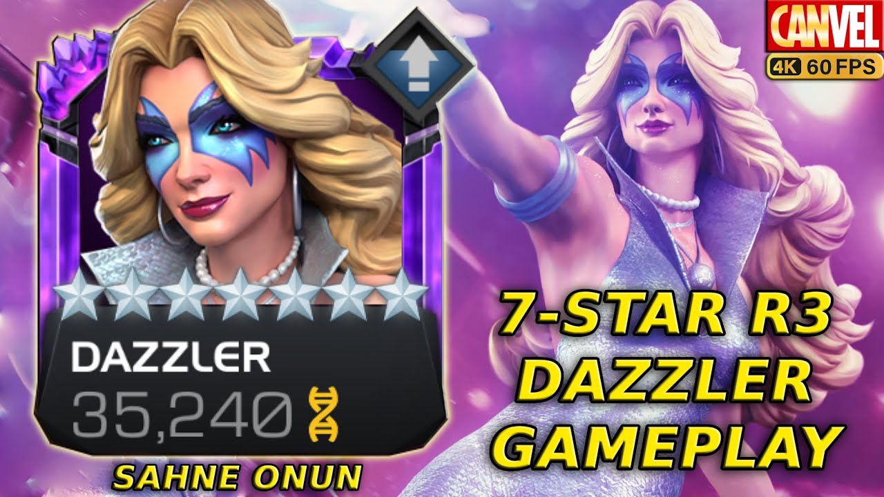 7-STAR R3 DAZZLER GAMEPLAY | ANİ FİZİKSEL HASARA KARŞI YÜKSEK İŞLEV VE YÜKSEK L2 HASARI - MCOC
