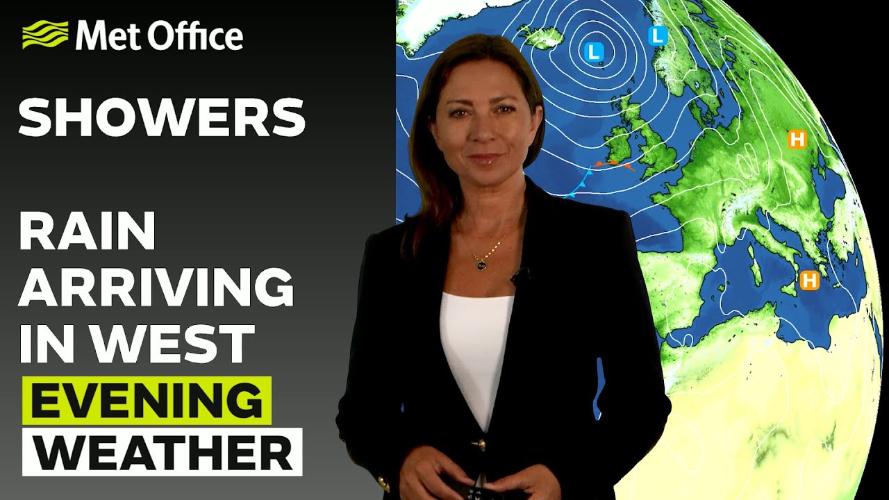 04/06/2025 - Rain arriving in the west - Evening Weather Forecast UK – Met Office Weather