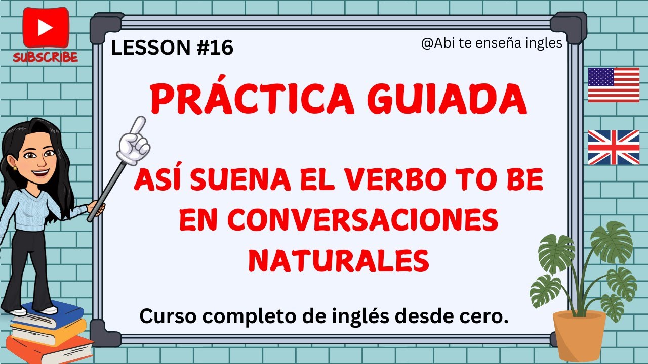 ¡DOMINA EL VERBO TO BE! PRÁCTICA REAL CON CONVERSACIONES🎯#verbtobe