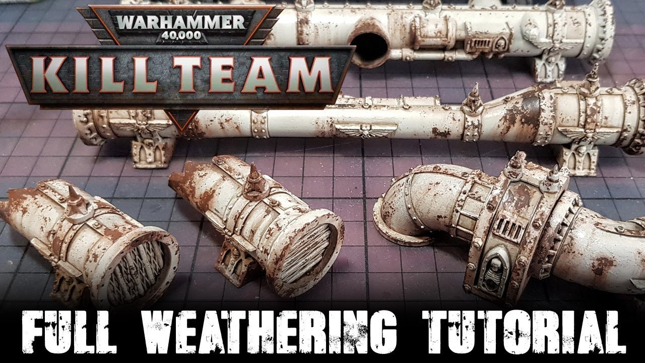 Weathering Kill Team 40k Scenery - Promethium Pipes - Rust