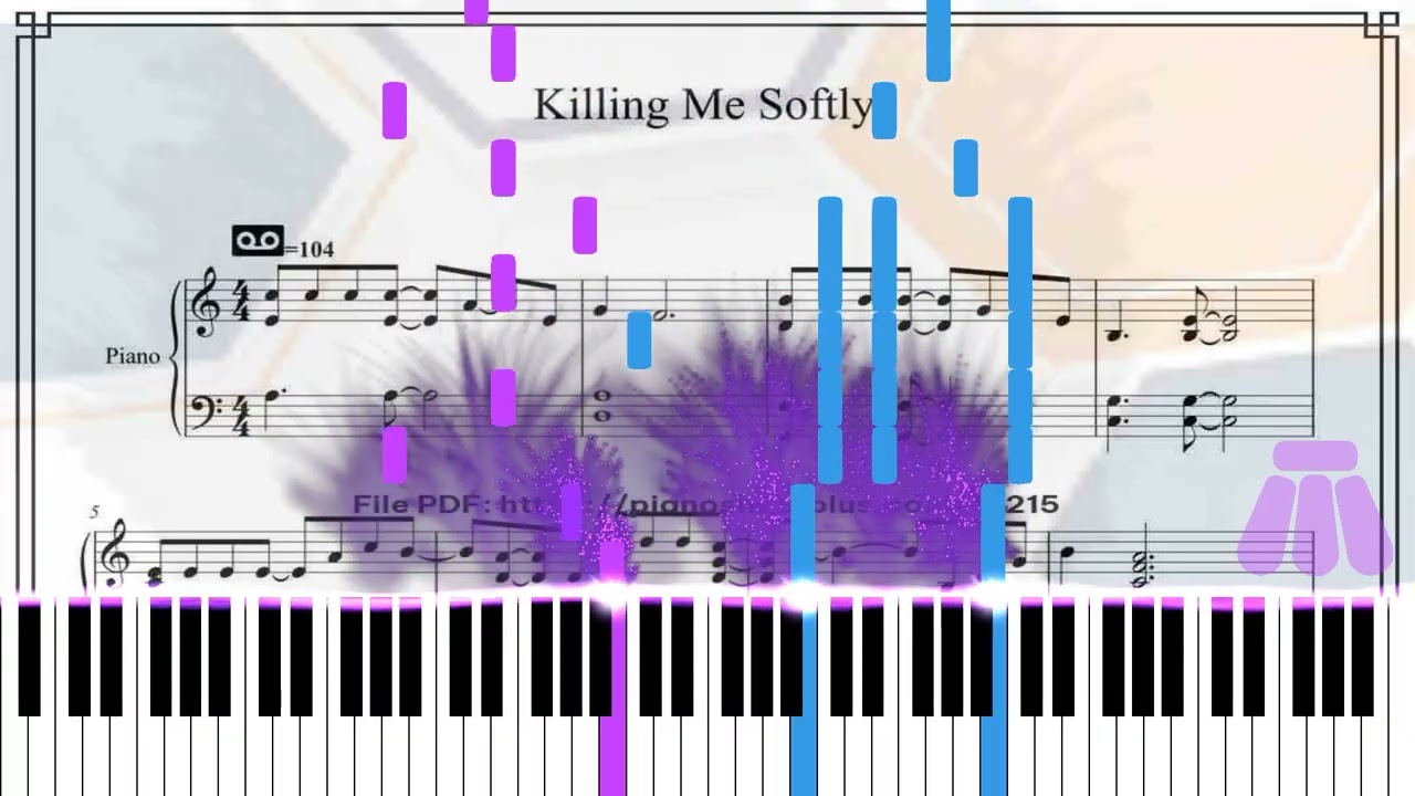 Free Piano Sheet Killing Me Softly by Fugees