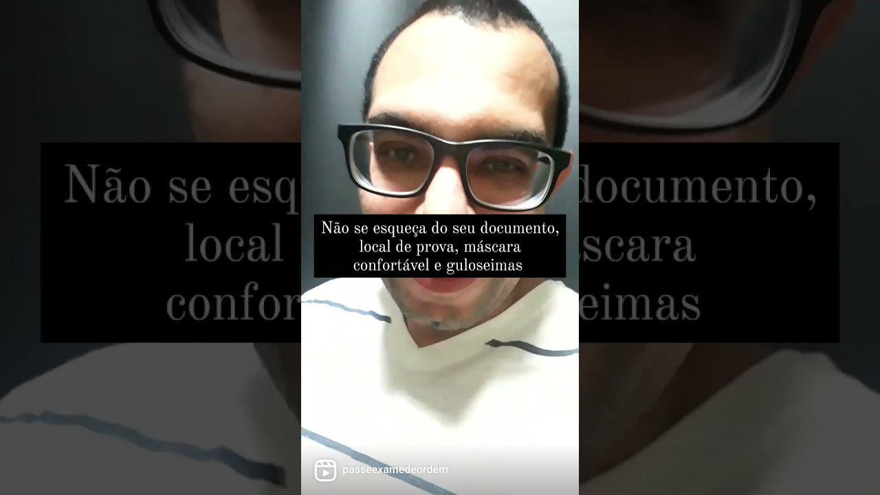 Boa prova do XXXIII exame de ordem!