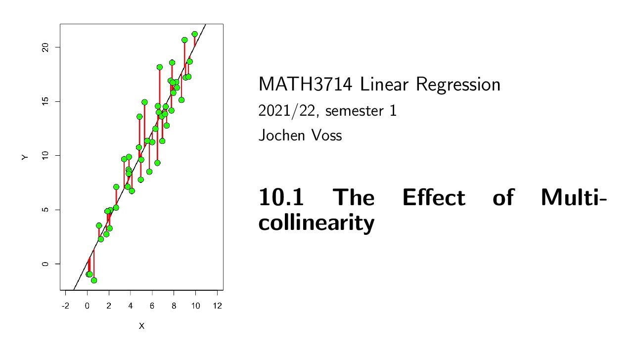 MATH3714, Section 10.1: The Effect of Multicollinearity