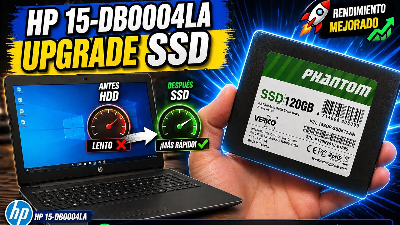 HP 15-DB0004LA UPGRADE SSD 
