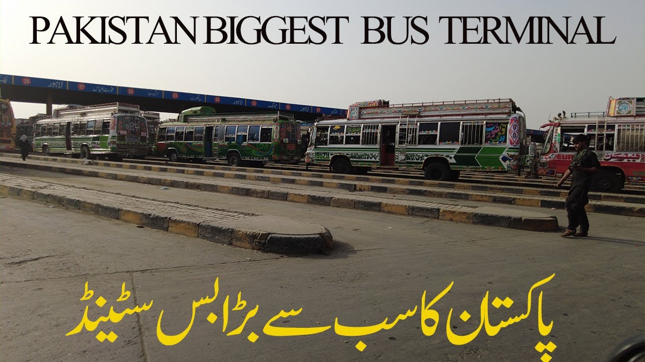 The Biggest Bus Terminal of Punjab Pakistan | Lari Adda Bus Terminal  | Pakistani Trucks Art