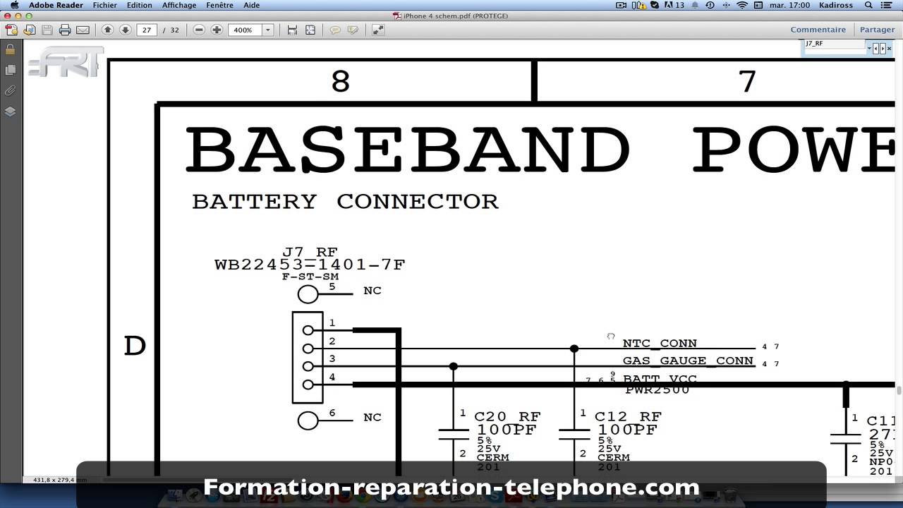 Comment lire un Schema d'un téléphone portable