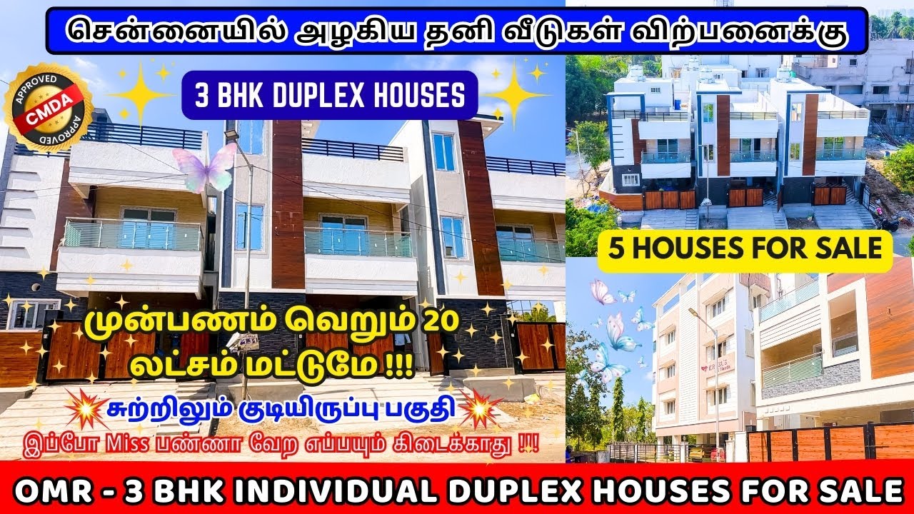 OMR - 3 BHK Individual House For Sale - CMDA Approved - Near Navalur Coal Barbecues #navalur #house