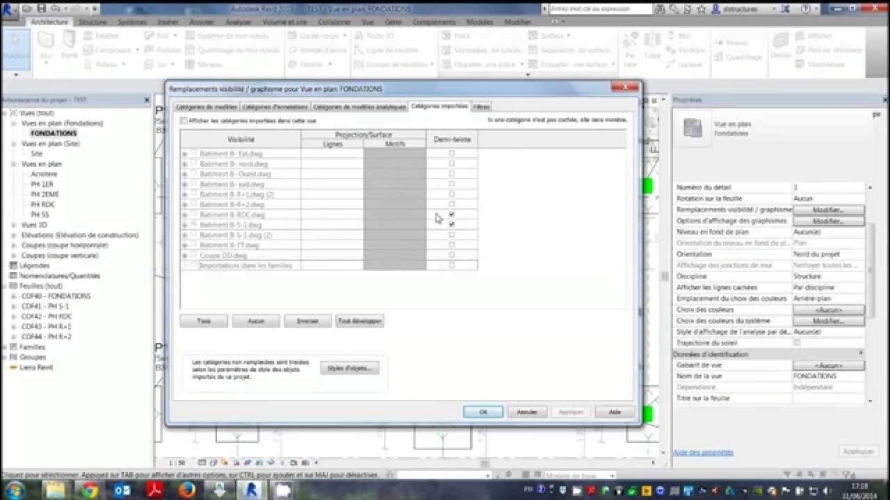 08-REVIT STRUCTURE-Visibilités et gabarits de vues
